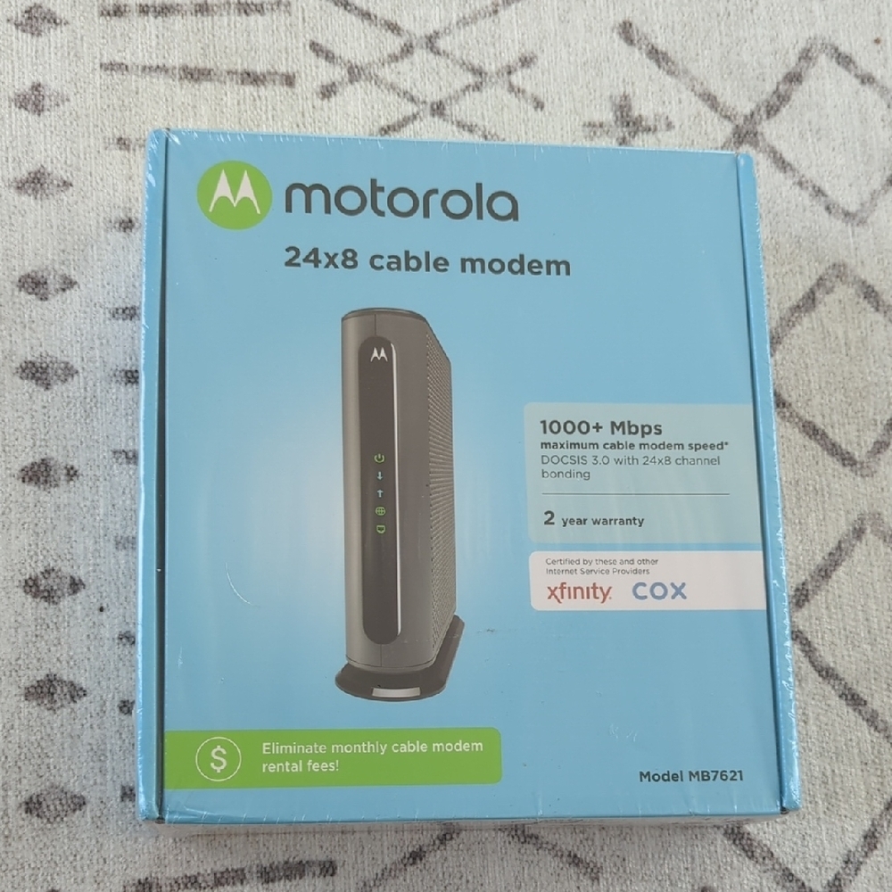 NITB Motorola 24 X 8 Cable Modem 1000+ Mbps.